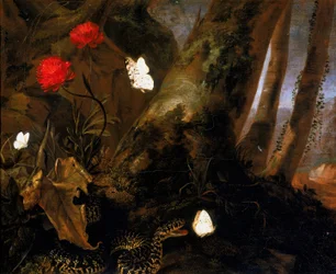 Underbrush with animals